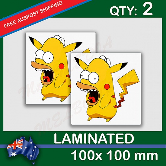 HOMERCHU, QTY 2, DECAL STICKER (LAMINATED) Die Cut for Car ,Ute, Caravan, 4x4